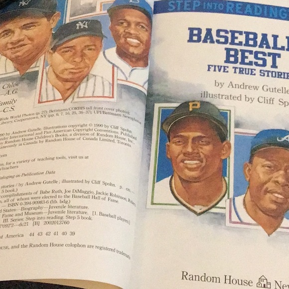 Kids Early Reading Baseball Book, grades 2-4, step 5, BASEBALL’s BEST - Picture 4 of 5